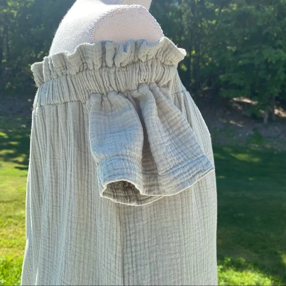 NWOT Anthro Maella Off-The-Shoulder Tunic Dress with Side Pockets, Small - Picture 7 of 16